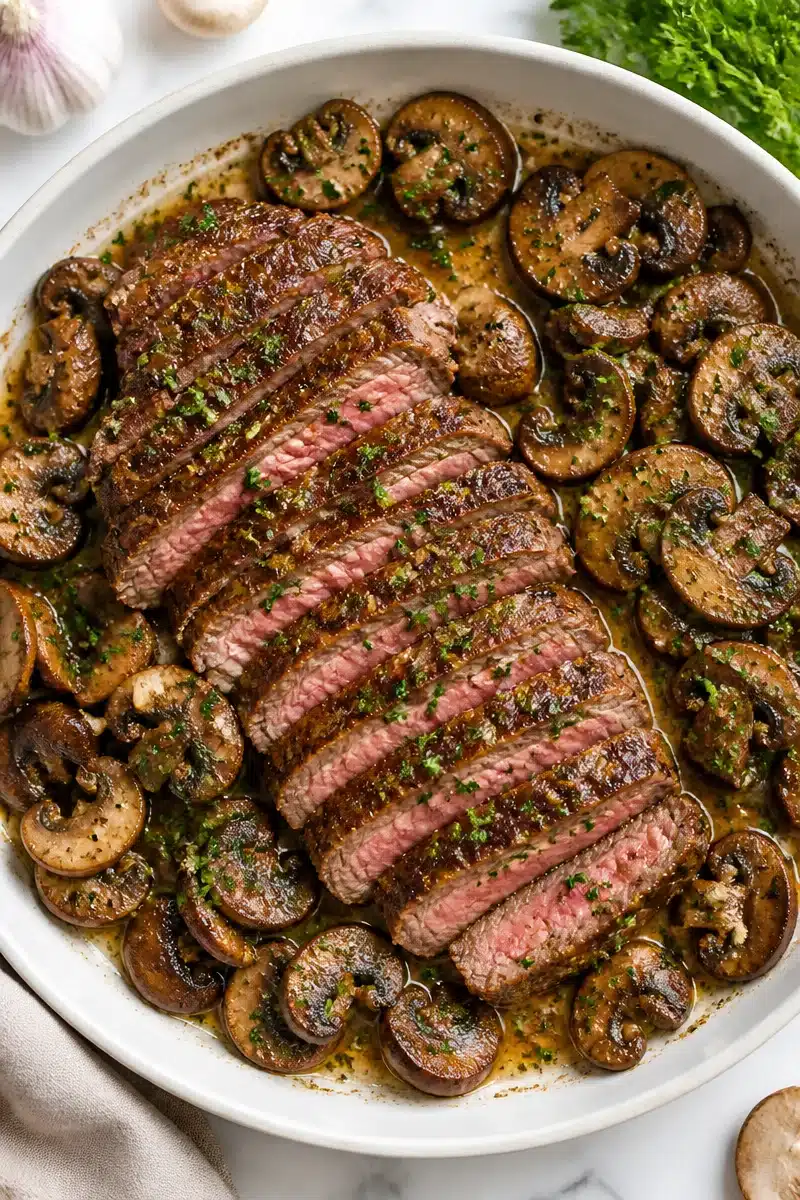 One Pan Garlic Butter Mushroom Steak one pan garlic butter mushroom steak 2026 06 20 153629 2