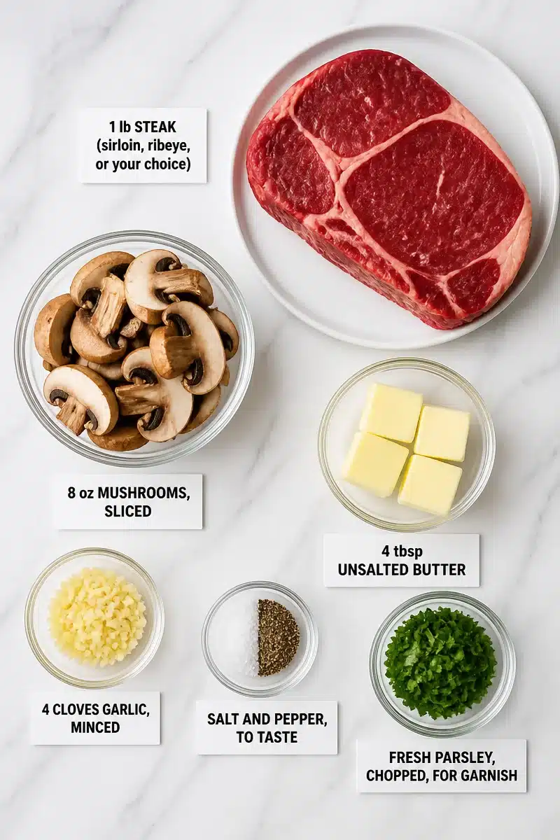 One Pan Garlic Butter Mushroom Steak one pan garlic butter mushroom steak 2026 06 20 153648 3