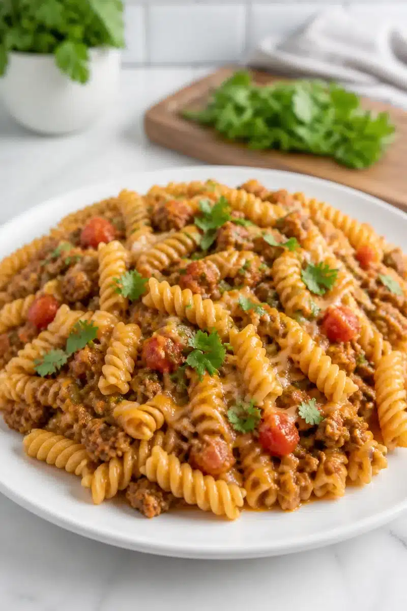 One Pot Cheesy Ground Beef Taco Pasta one pot cheesy ground beef taco pasta 2026 06 23 051141