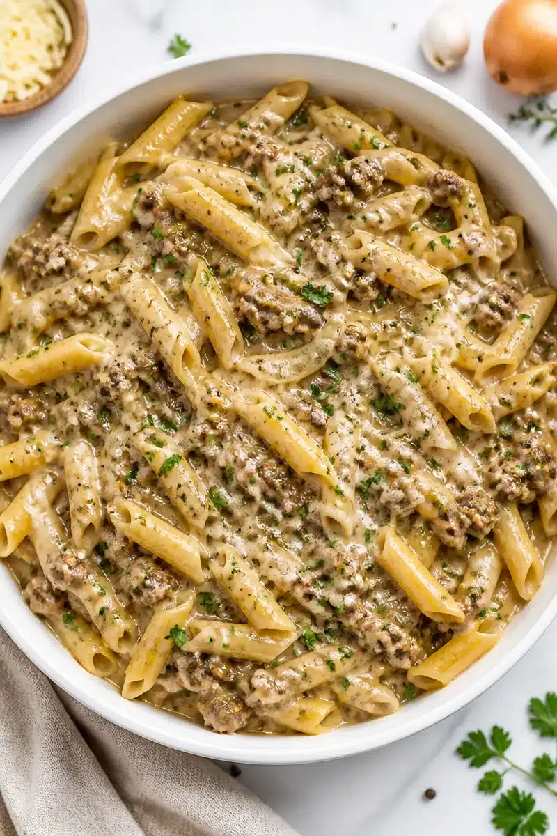 one pot french onion ground beef pasta 2026 06 28 022358 2