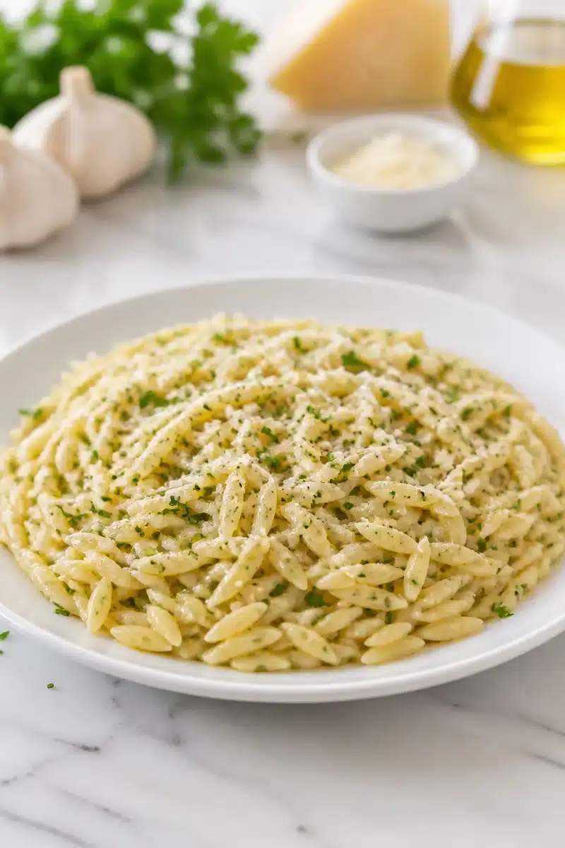One Pot Garlic Parmesan Orzo Pasta one pot garlic parmesan orzo pasta 2026 06 20 153624