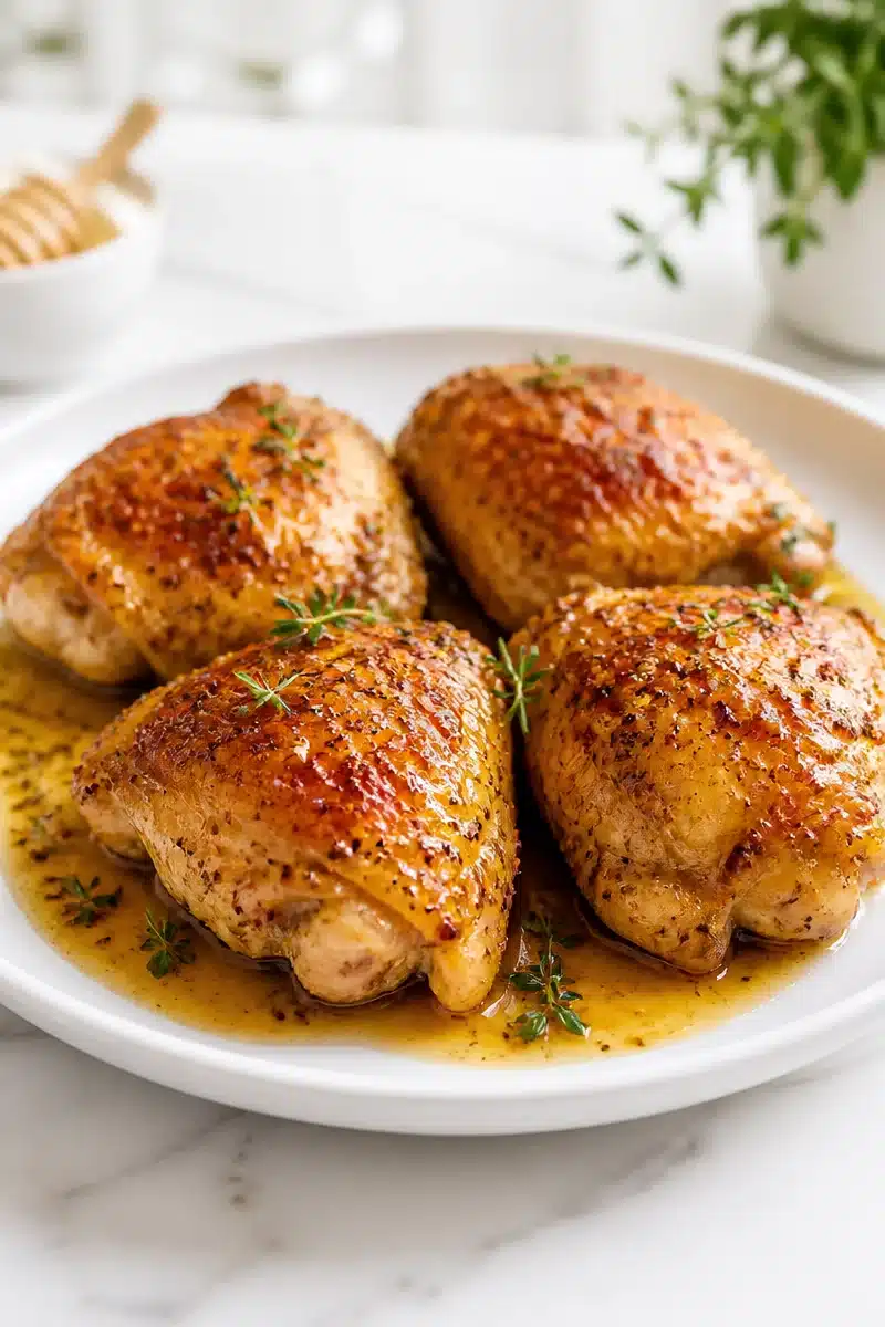 One Skillet Honey Mustard Chicken Thighs one skillet honey mustard chicken thighs 2026 06 23 045705