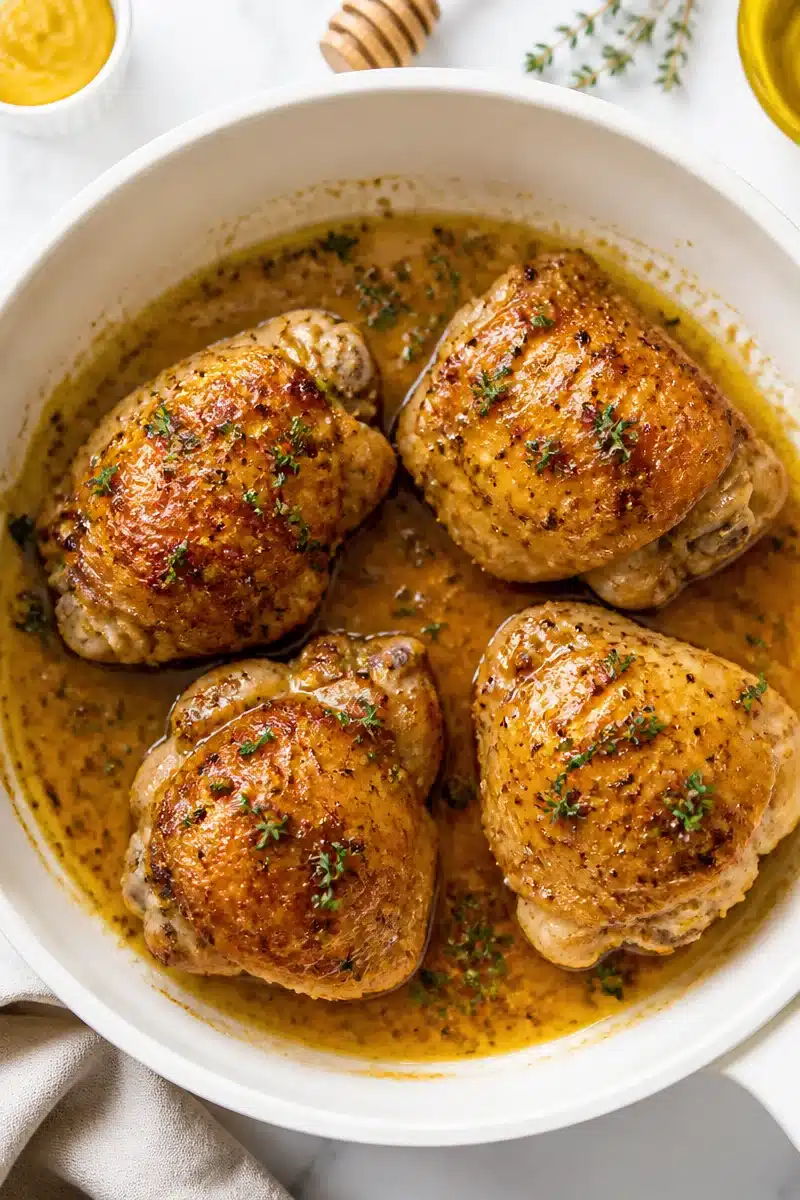 One Skillet Honey Mustard Chicken Thighs one skillet honey mustard chicken thighs 2026 06 23 045719 2