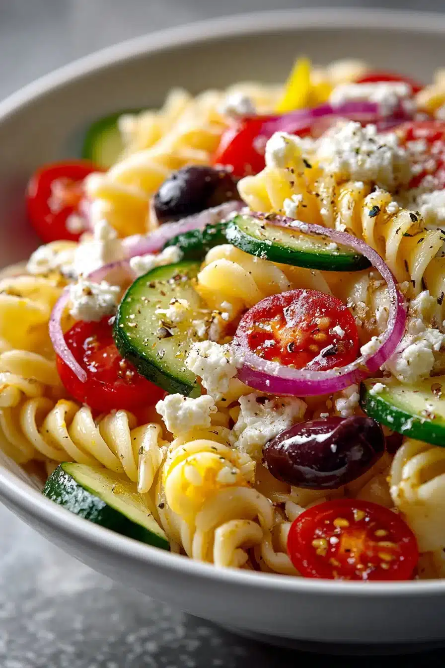 Quick and Easy Greek Pasta Salad quick and easy greek pasta salad 2026 06 06 023935