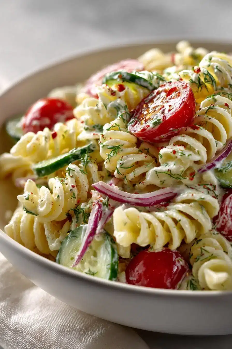 Quick Cold Creamy Cucumber Pasta Salad quick cold creamy cucumber pasta salad 2026 06 06 023839