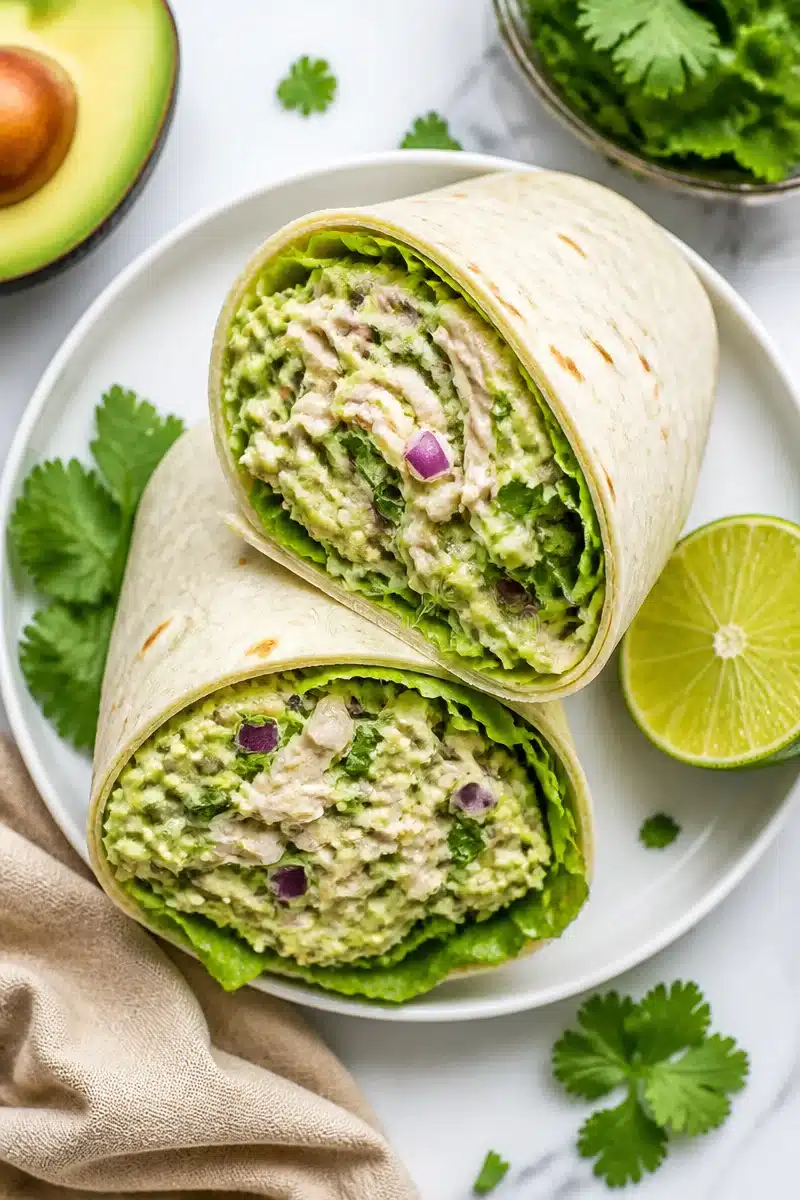 Quick Creamy Avocado Chicken Salad Wrap quick creamy avocado chicken salad wrap 2026 06 20 155941 2
