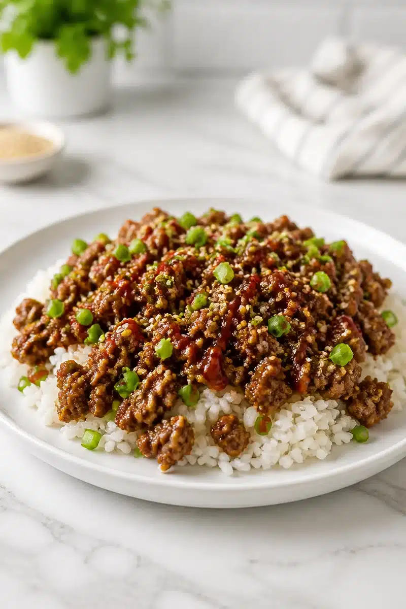 Quick Ground Beef Korean Rice Bowl quick ground beef korean rice bowl 2026 06 18 042435