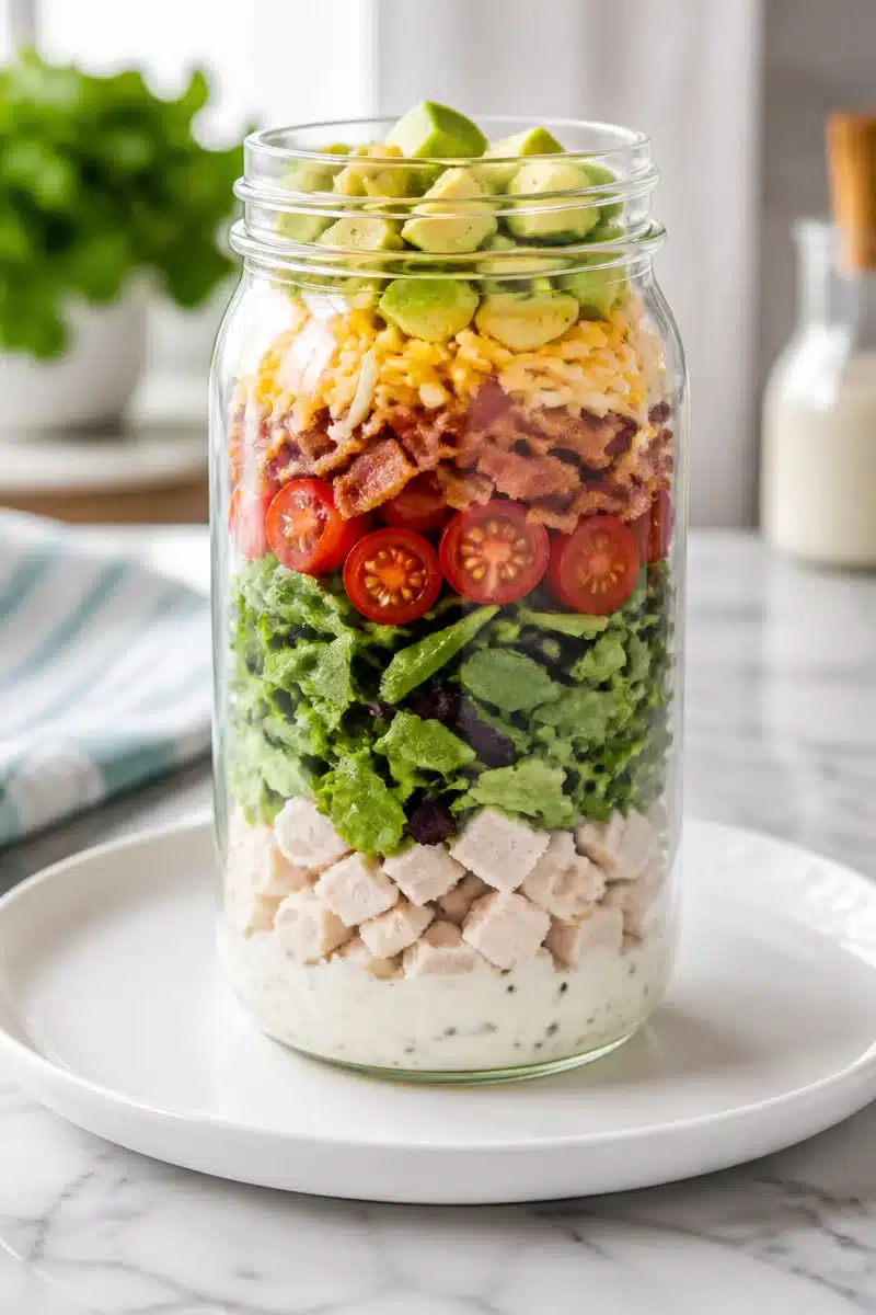 Quick Turkey Club Mason Jar Salad quick turkey club mason jar salad 2026 06 23 051044