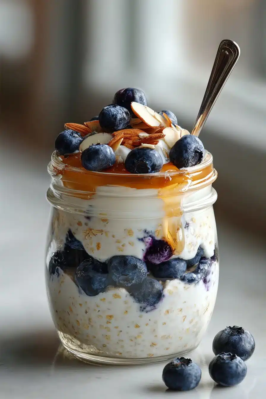 Quick Vanilla Almond Blueberry Overnight Oats quick vanilla almond blueberry overnight oats 2026 06 05 044757
