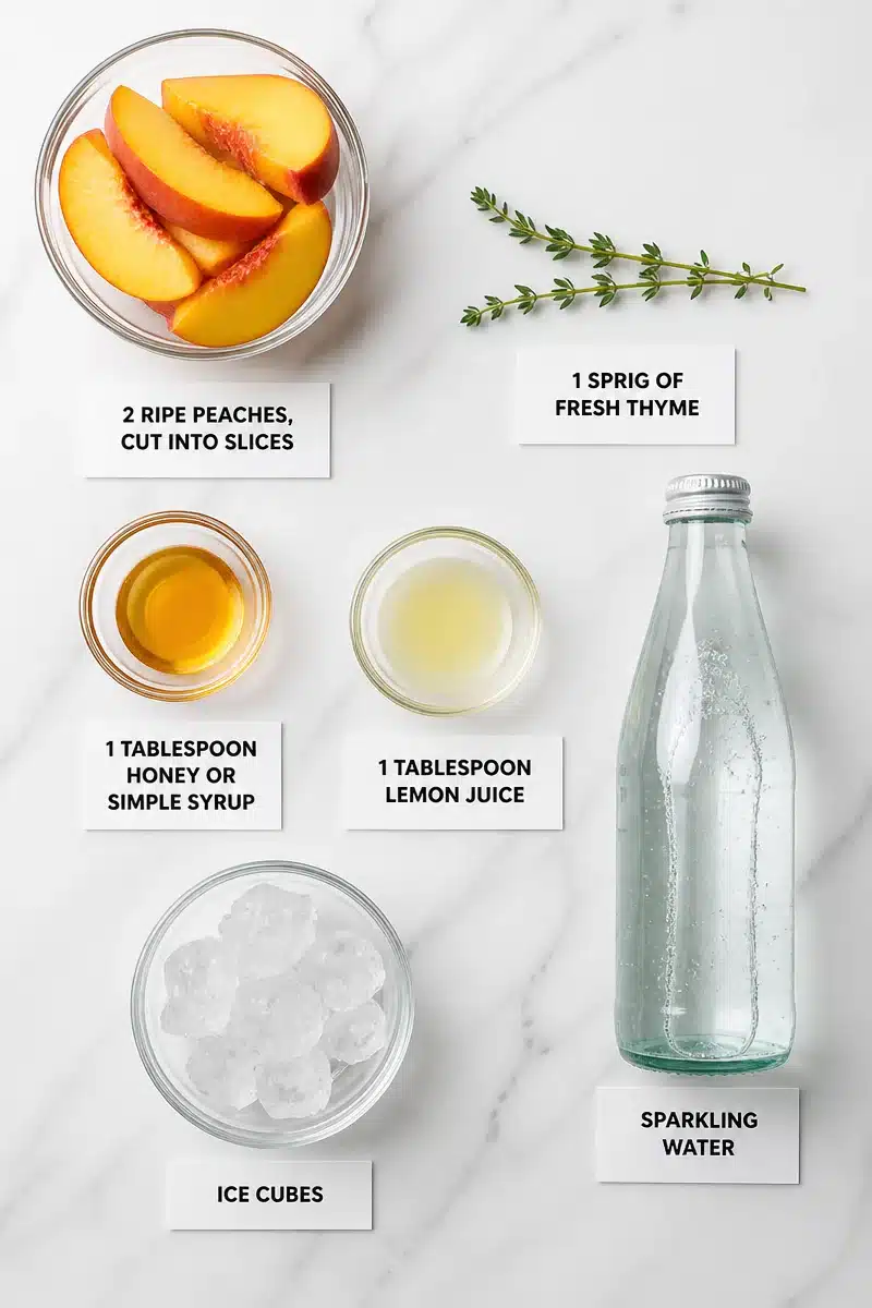 Refreshing Sparkling Peach And Thyme Mocktail refreshing sparkling peach and thyme mocktail 2026 06 26 211656 3