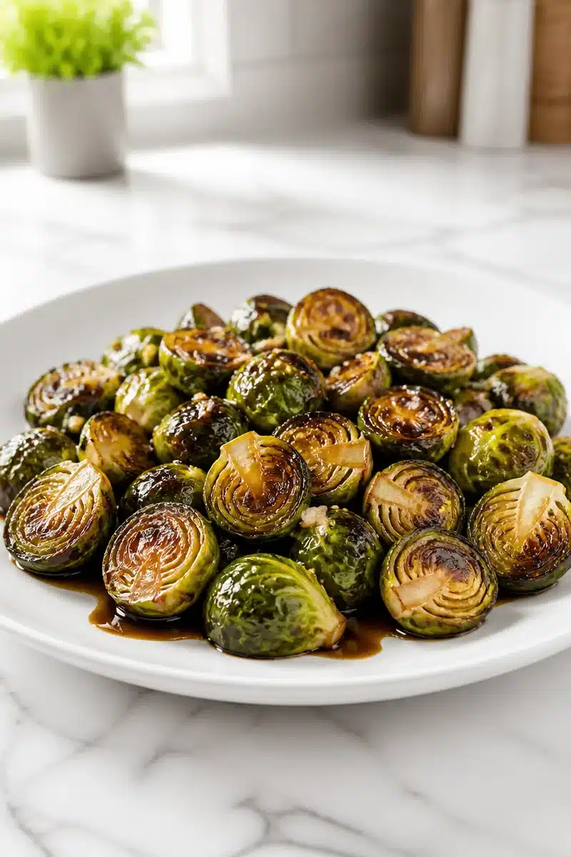 Roasted Brussels Sprouts With Maple Balsamic Glaze roasted brussels sprouts with maple balsamic glaze 2026 06 29 192042