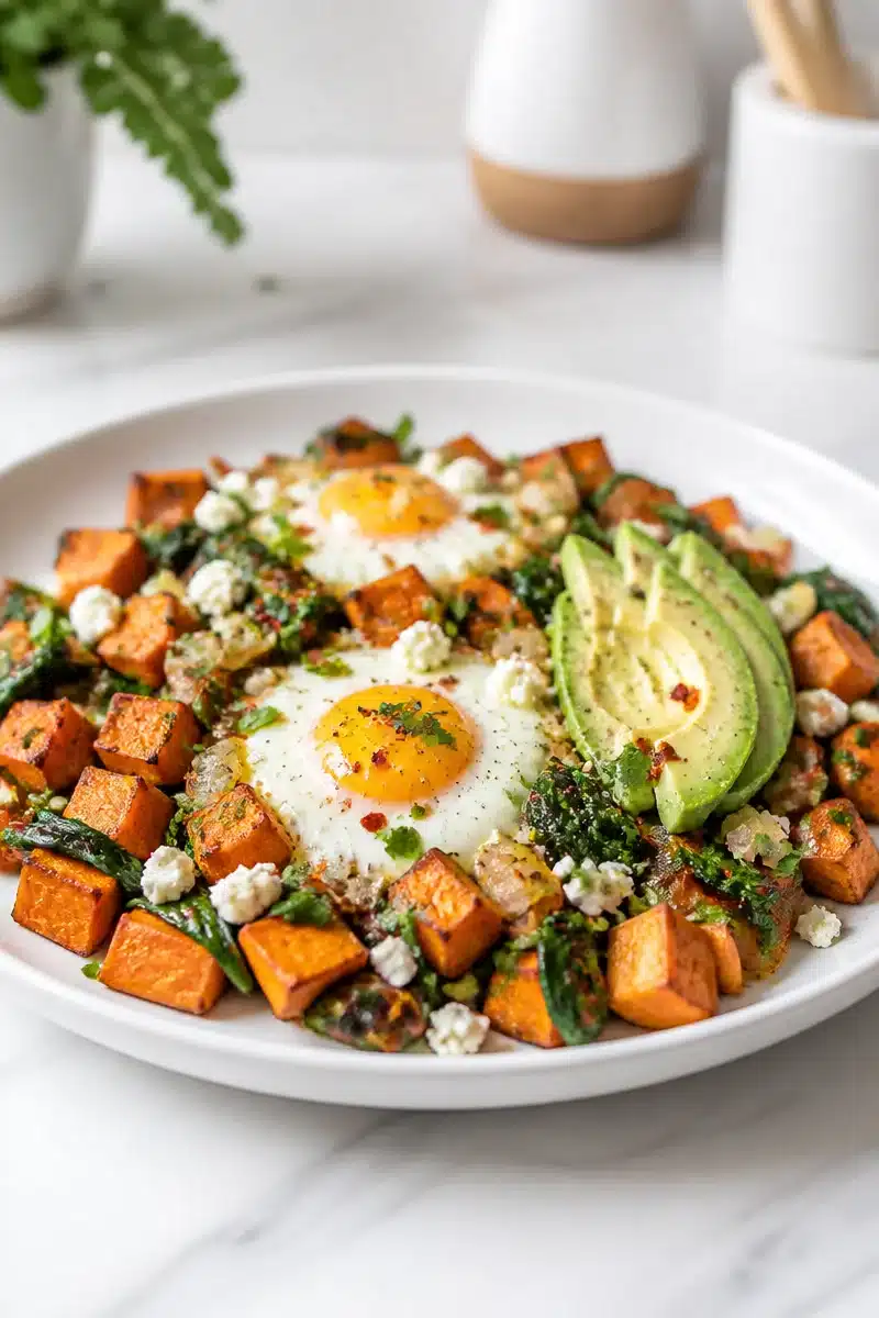 Savory Sweet Potato And Spinach Breakfast Skillet savory sweet potato and spinach breakfast skillet 2026 06 23 045757