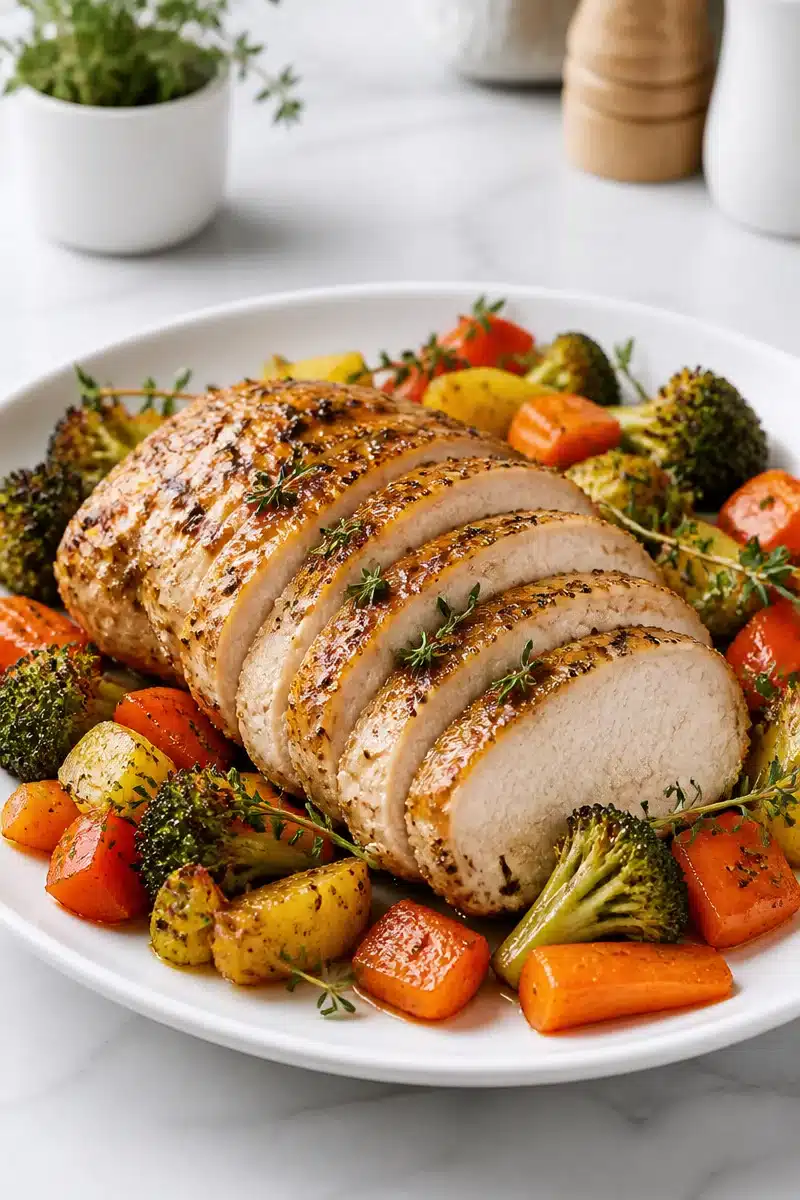 Sheet Pan Honey Mustard Turkey Breast And Veggies sheet pan honey mustard turkey breast and veggies 2026 06 23 051113