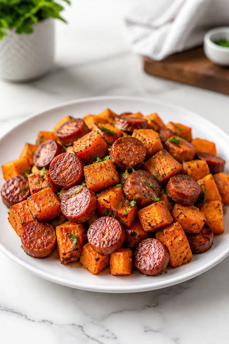 sheet pan sweet potato and beef smoked sausage 2026 06 23 045651
