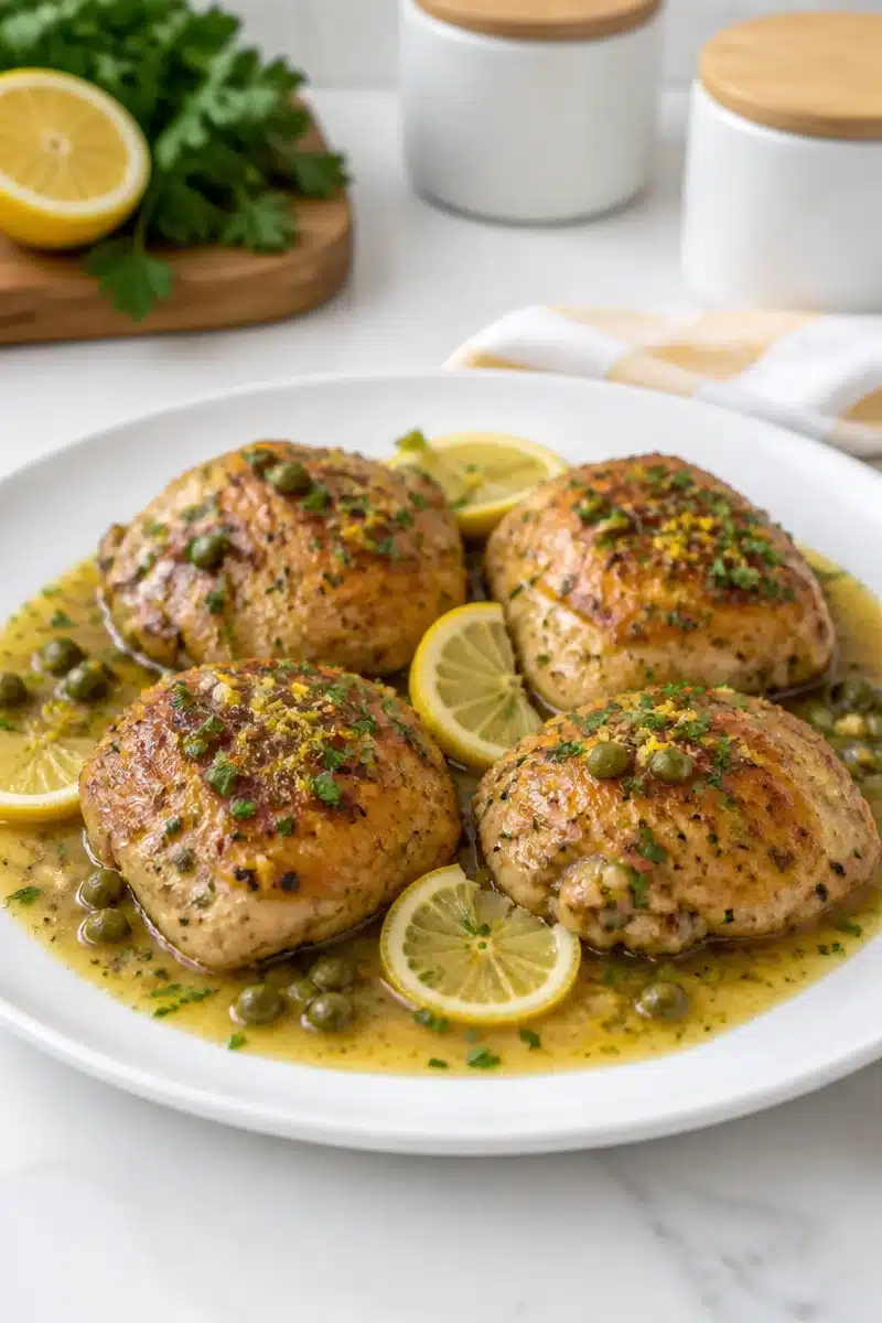 Skillet Lemon Caper Chicken Thigh Recipes skillet lemon caper chicken thigh recipes 2026 06 30 230550
