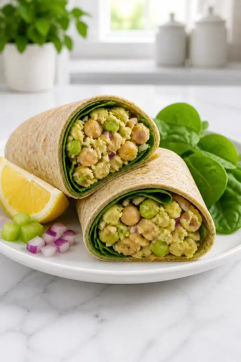 Smashed Chickpea And Avocado Salad Wrap smashed chickpea and avocado salad wrap 2026 06 25 204143