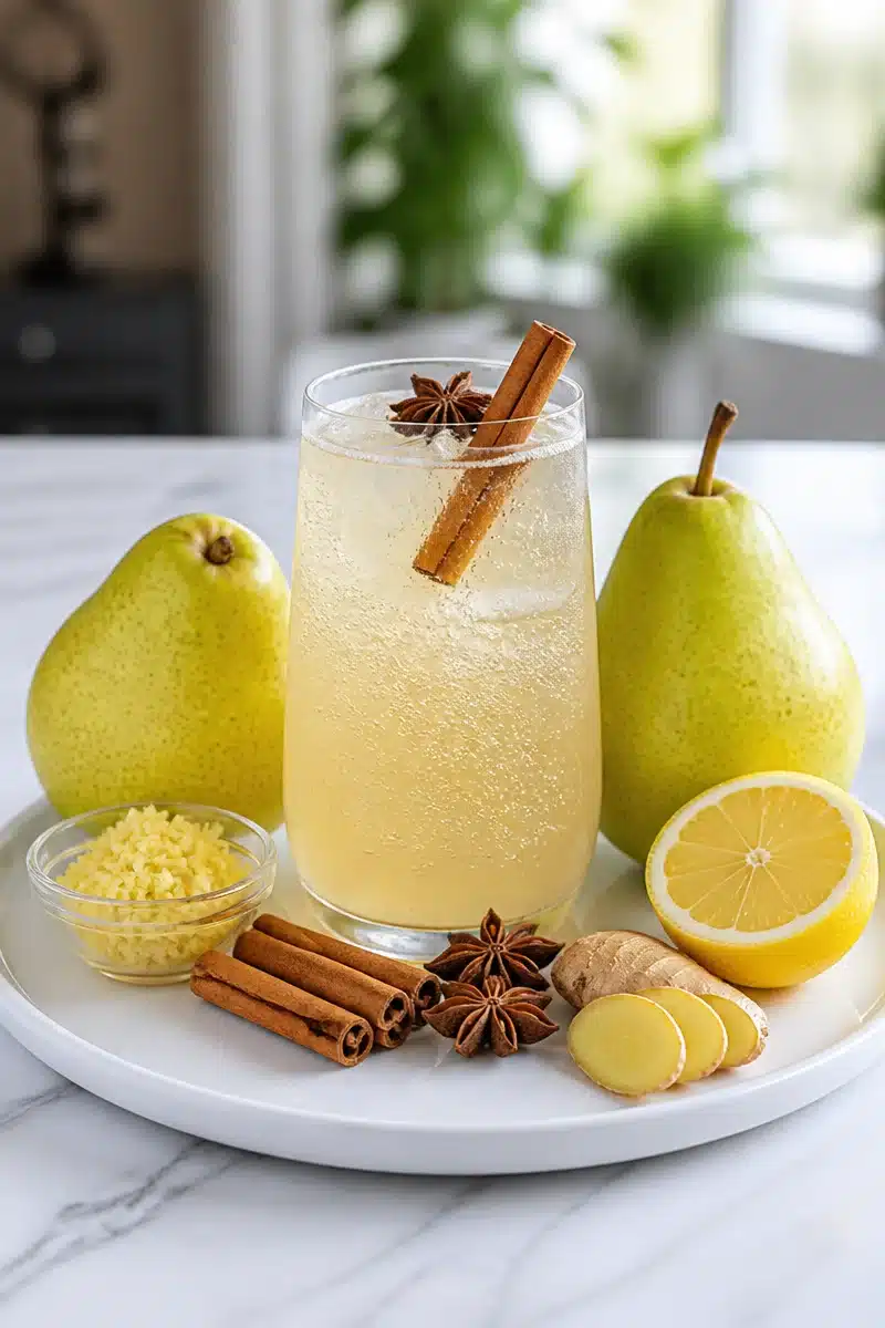 sparkling spiced pear and ginger mocktail 2026 06 29 192049