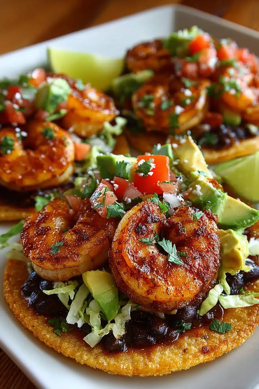 Spicy Black Bean Shrimp Tostada spicy black bean shrimp tostada 2026 06 10 024007 2