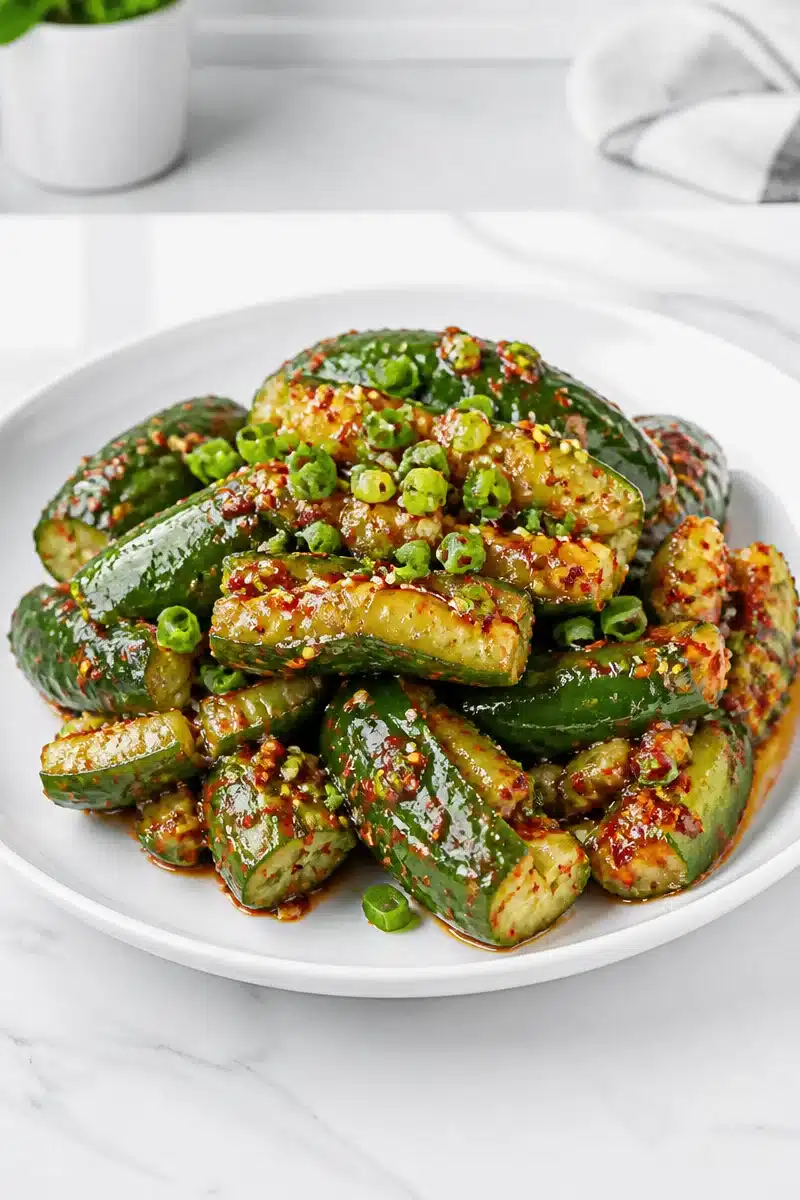 Spicy Korean Style Smashed Cucumber Salad spicy korean style smashed cucumber salad 2026 06 30 230654