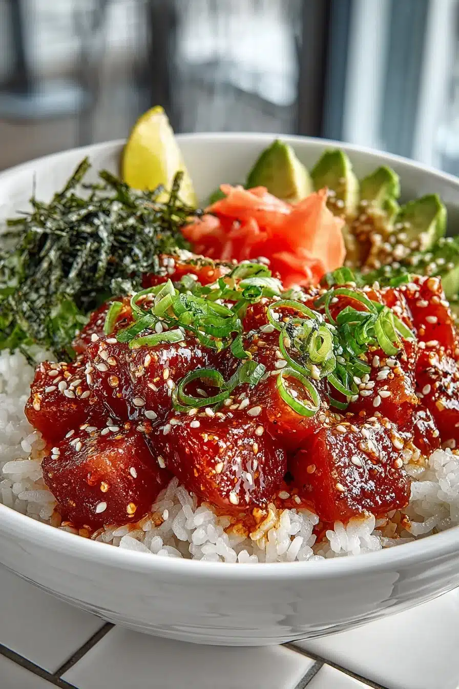 Spicy Mayo Hawaiian Tuna Poke Bowl spicy mayo hawaiian tuna poke bowl 2026 06 06 024020