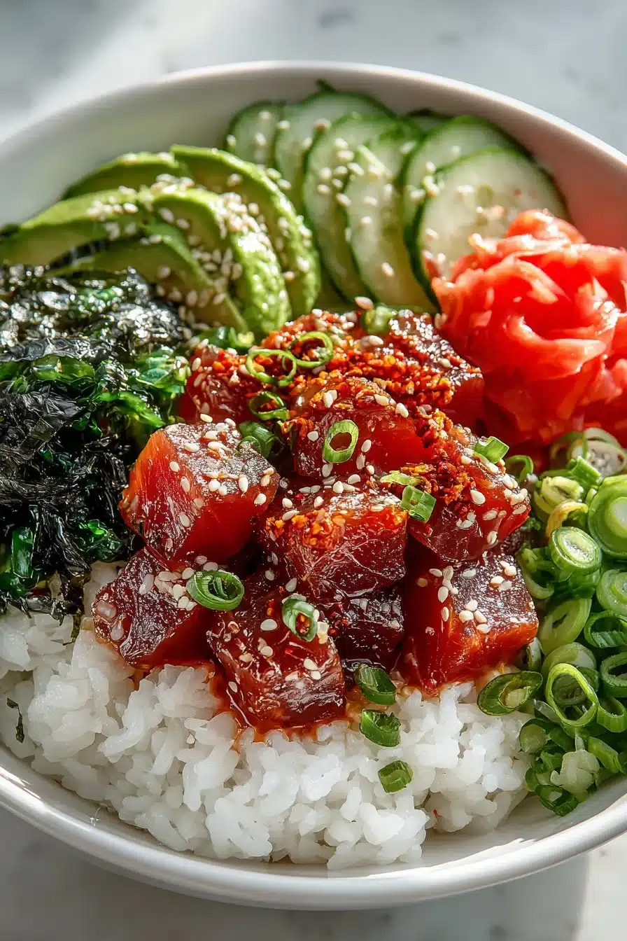 Spicy Mayo Hawaiian Tuna Poke Bowl spicy mayo hawaiian tuna poke bowl 2026 06 06 024054 2