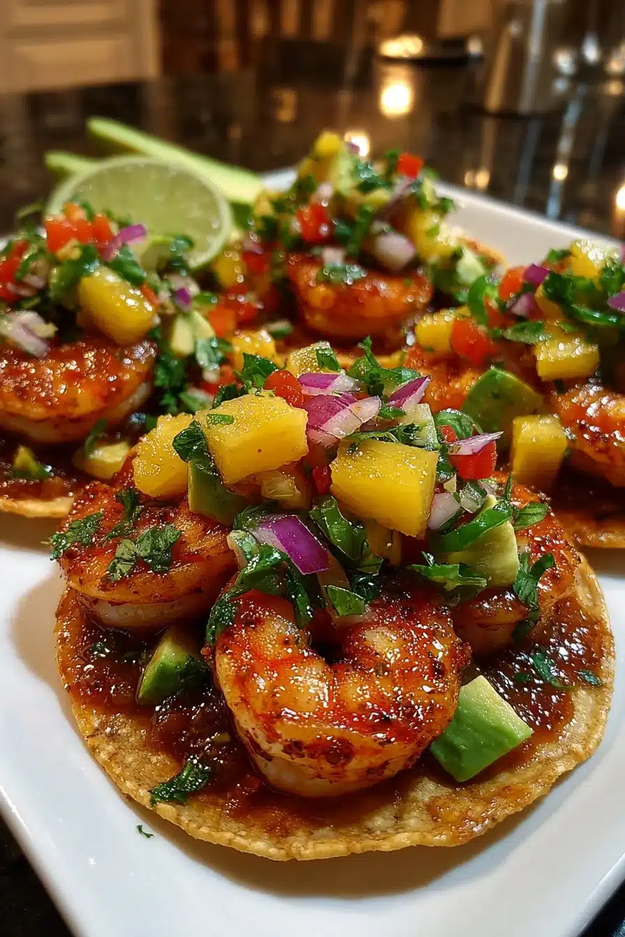 Spicy Pineapple Salsa Shrimp Tostada spicy pineapple salsa shrimp tostada 2026 06 10 022506