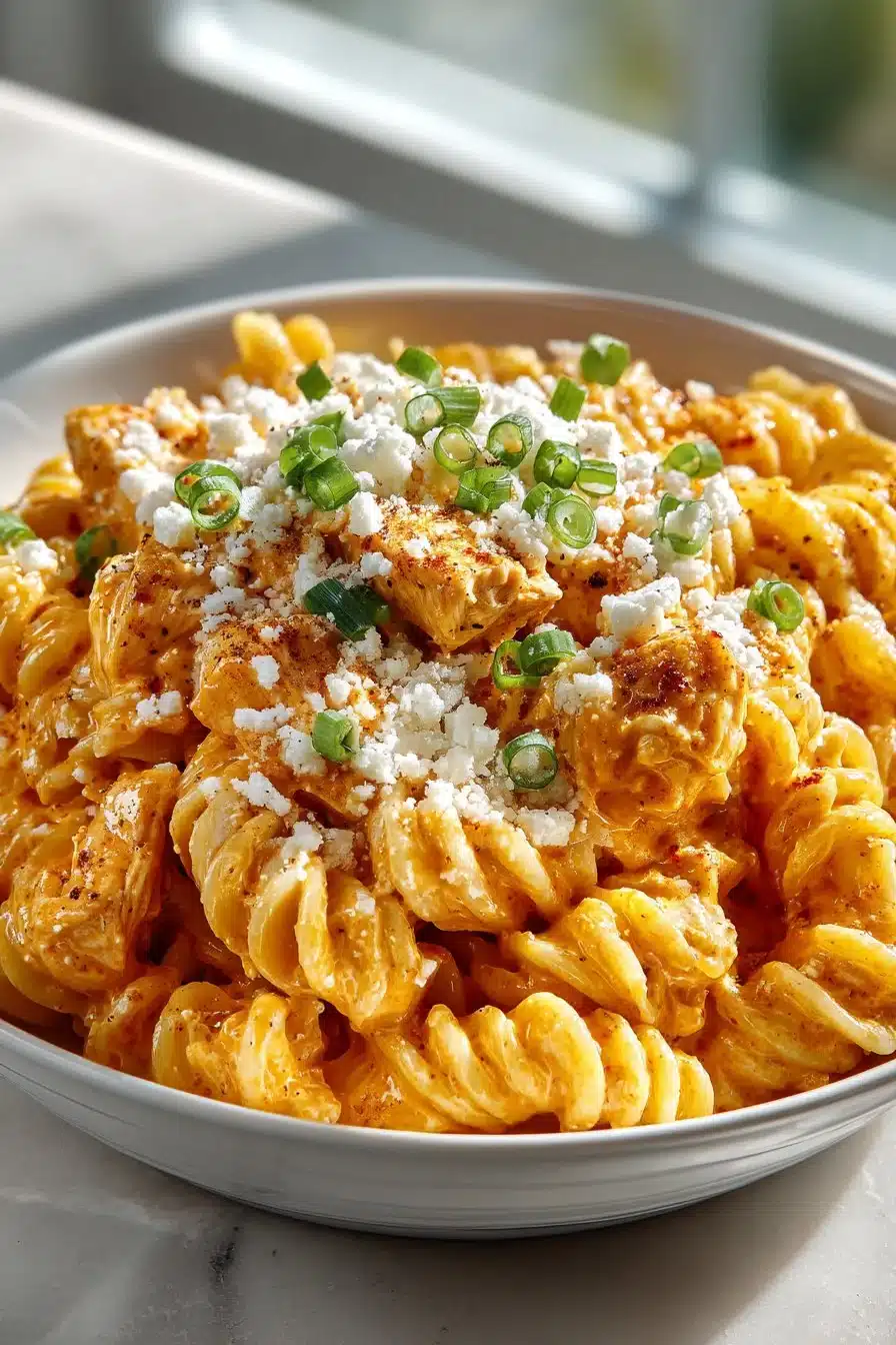 Spicy Ranch and Cheese Buffalo Chicken Pasta Skillet spicy ranch and cheese buffalo chicken pasta skill 2026 06 05 044917