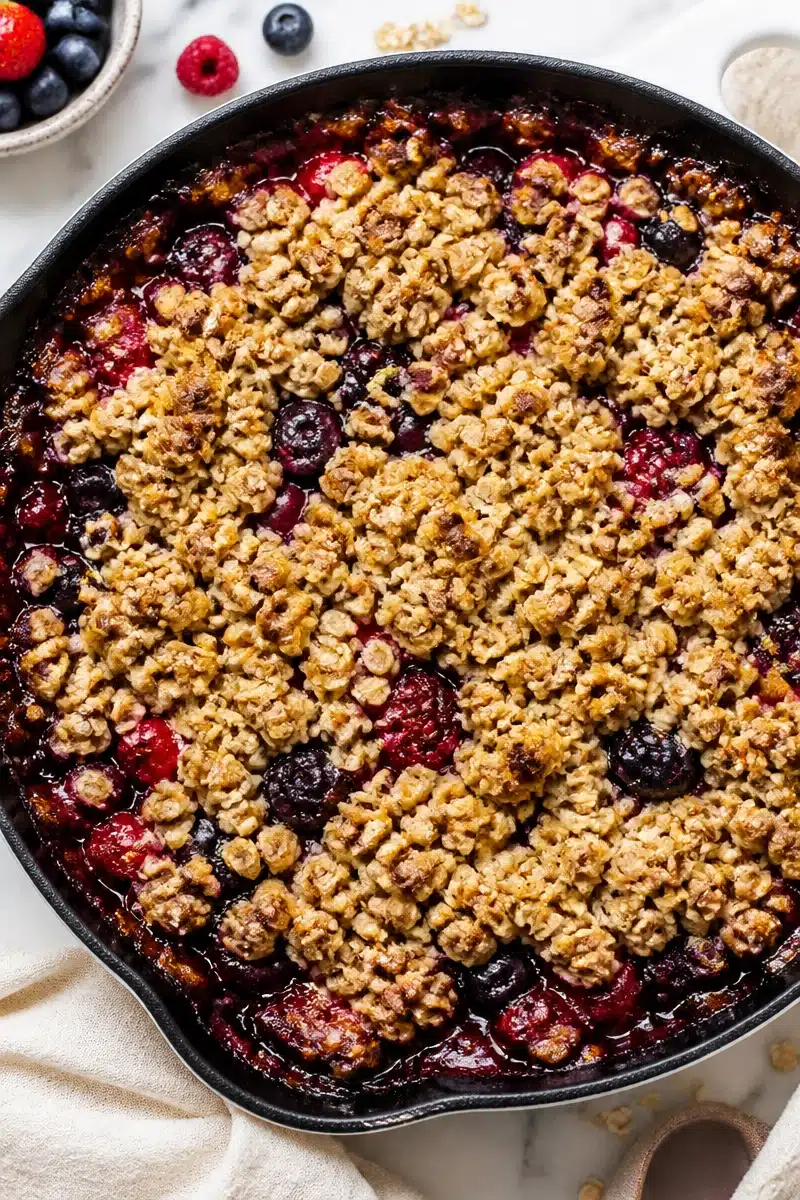 Summer Mixed Berry Cast Iron Skillet Crumble summer mixed berry cast iron skillet crumble 2026 06 25 204341 2