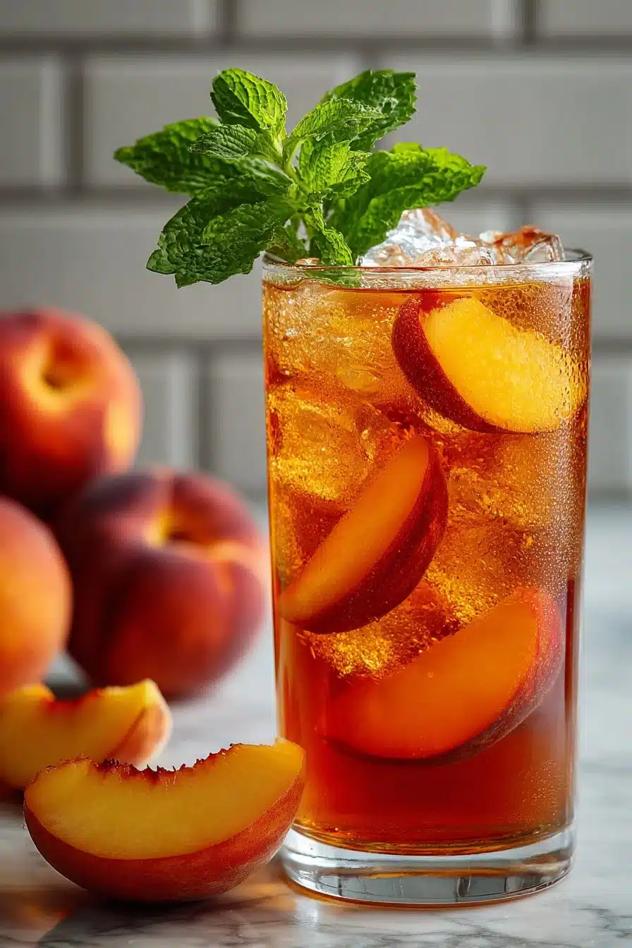 Sweet Peach Iced Tea 4th of July Cocktails sweet peach iced tea 4th of july cocktails 2026 06 05 045634