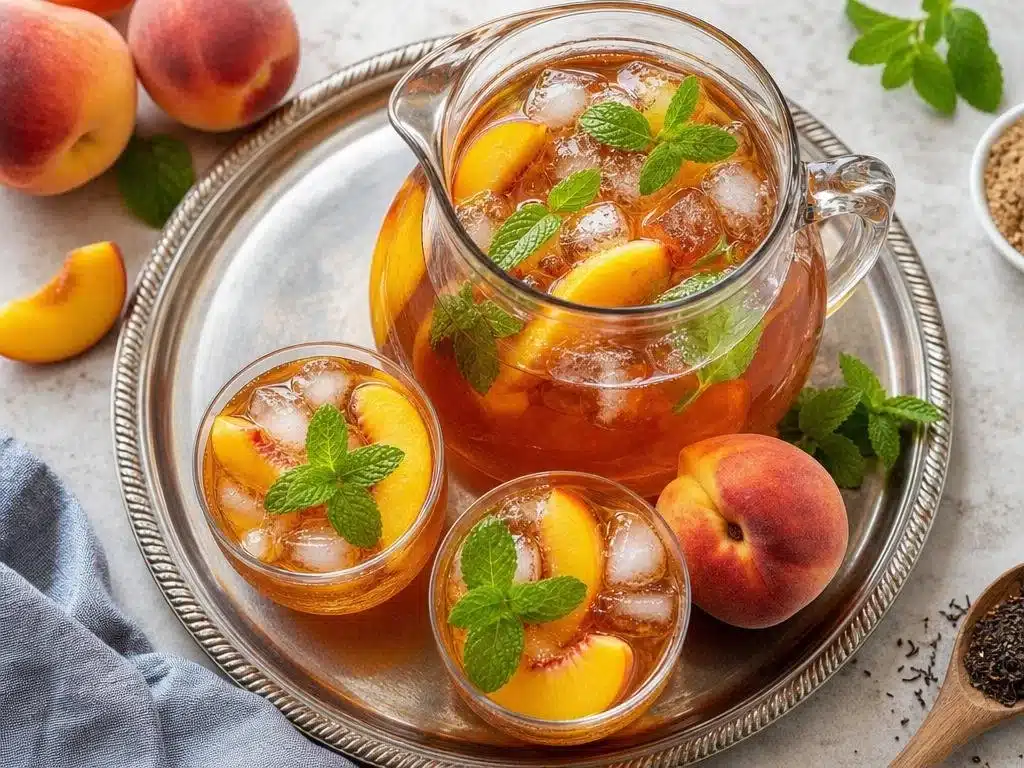 sweet southern peach iced tea summer drink 2026 06 13 032858