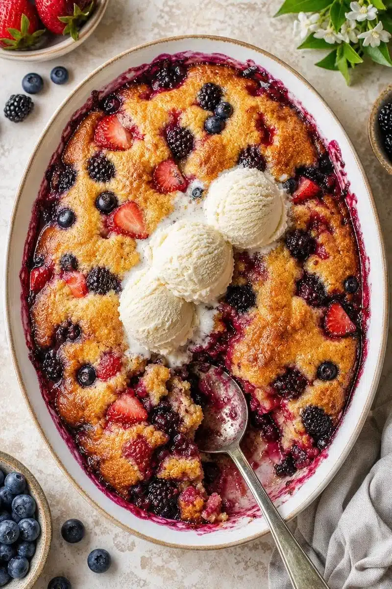 Sweet Southern Triple Berry Cobbler sweet southern triple berry cobbler 2026 06 15 162148