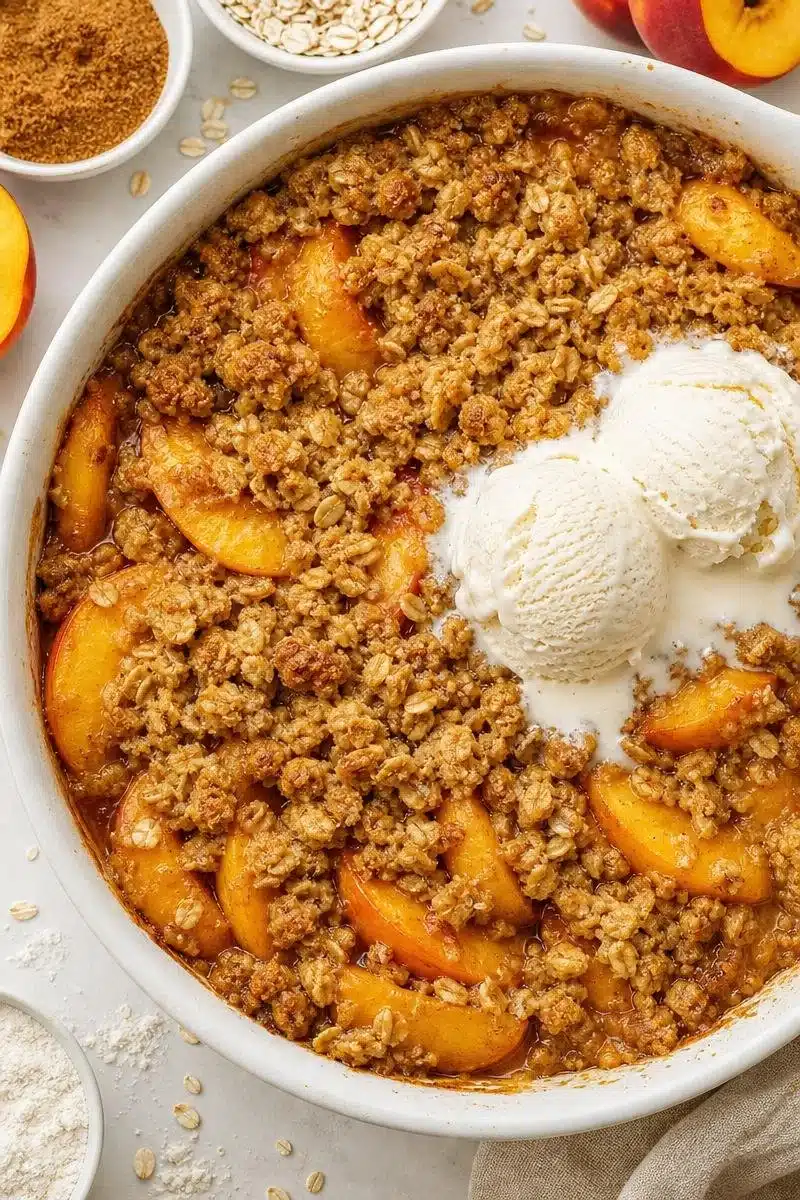 Sweet Summer Peach Crisp Recipe sweet summer peach crisp recipe 2026 06 16 034015