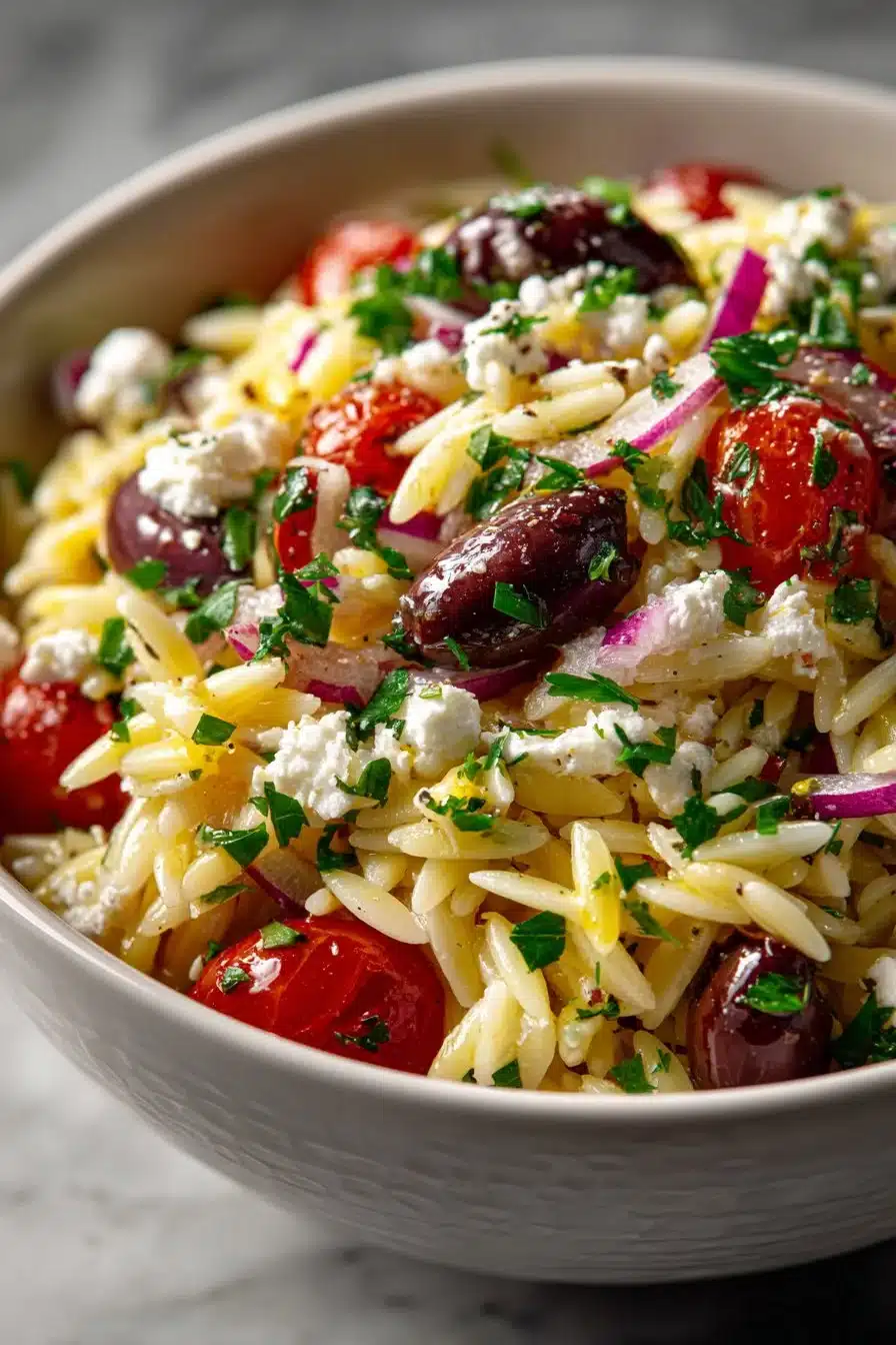 Zesty Feta and Olive Mediterranean Orzo Salad zesty feta and olive mediterranean orzo salad 2026 06 06 023945 2