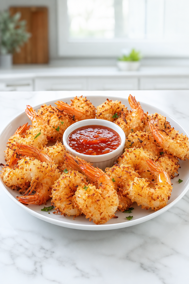 Air Fryer Crispy Coconut Shrimp Air Fryer Crispy Coconut Shrimp