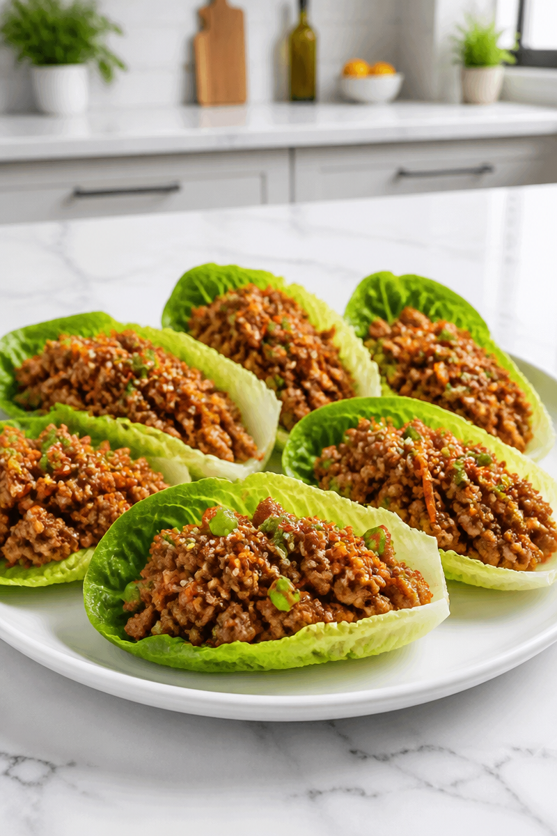 Asian Inspired Teriyaki Chicken Lettuce Wrap Asian Inspired Teriyaki Chicken Lettuce Wrap