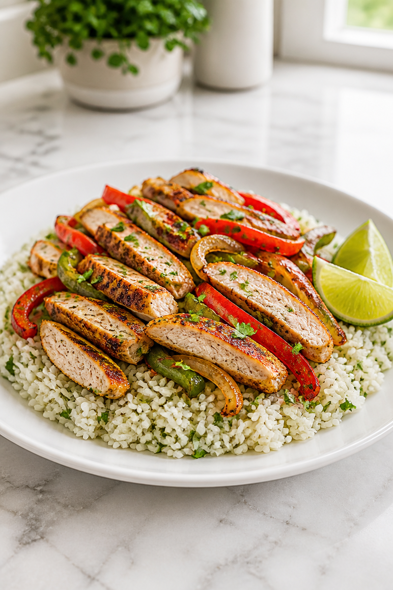 Authentic Chicken Fajita Bowl with Cilantro Lime Rice Authentic Chicken Fajita Bowl with Cilantro Lime Rice