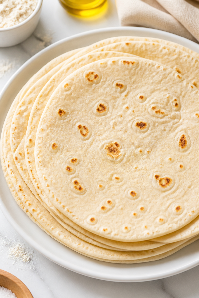 Authentic Homemade Soft Flour Tortilla Recipe