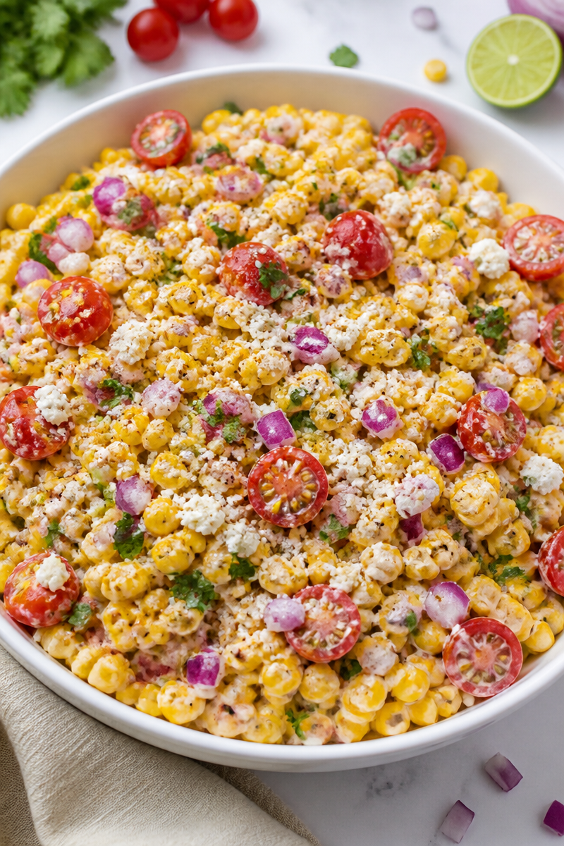 Authentic Mexican Street Style Corn Salad Authentic Mexican Street Style Corn Salad