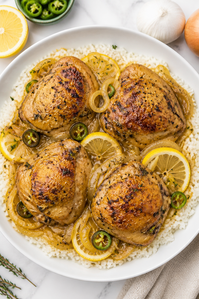 Authentic Senegalese Lemon Chicken Yassa African Food Authentic Senegalese Lemon Chicken Yassa African Food