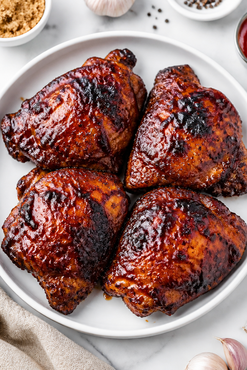 BBQ Brown Sugar Glazed Chicken Thigh BBQ Brown Sugar Glazed Chicken Thigh