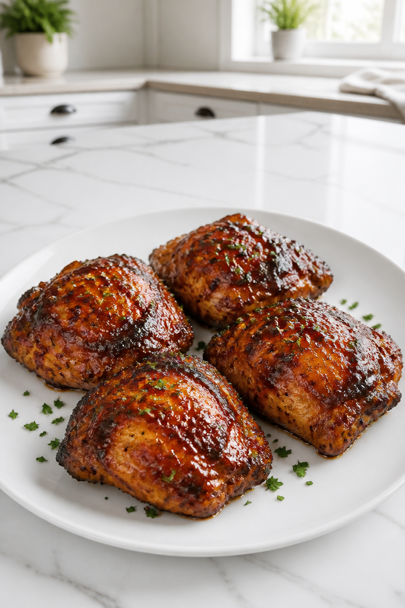 BBQ Brown Sugar Glazed Chicken Thigh BBQ Brown Sugar Glazed Chicken Thigh