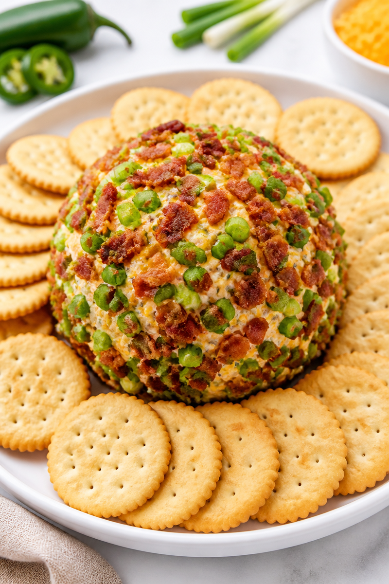 Bacon Wrapped Jalapeno Popper Cheese Ball Appetizer Bacon Wrapped Jalapeno Popper Cheese Ball Appetizer