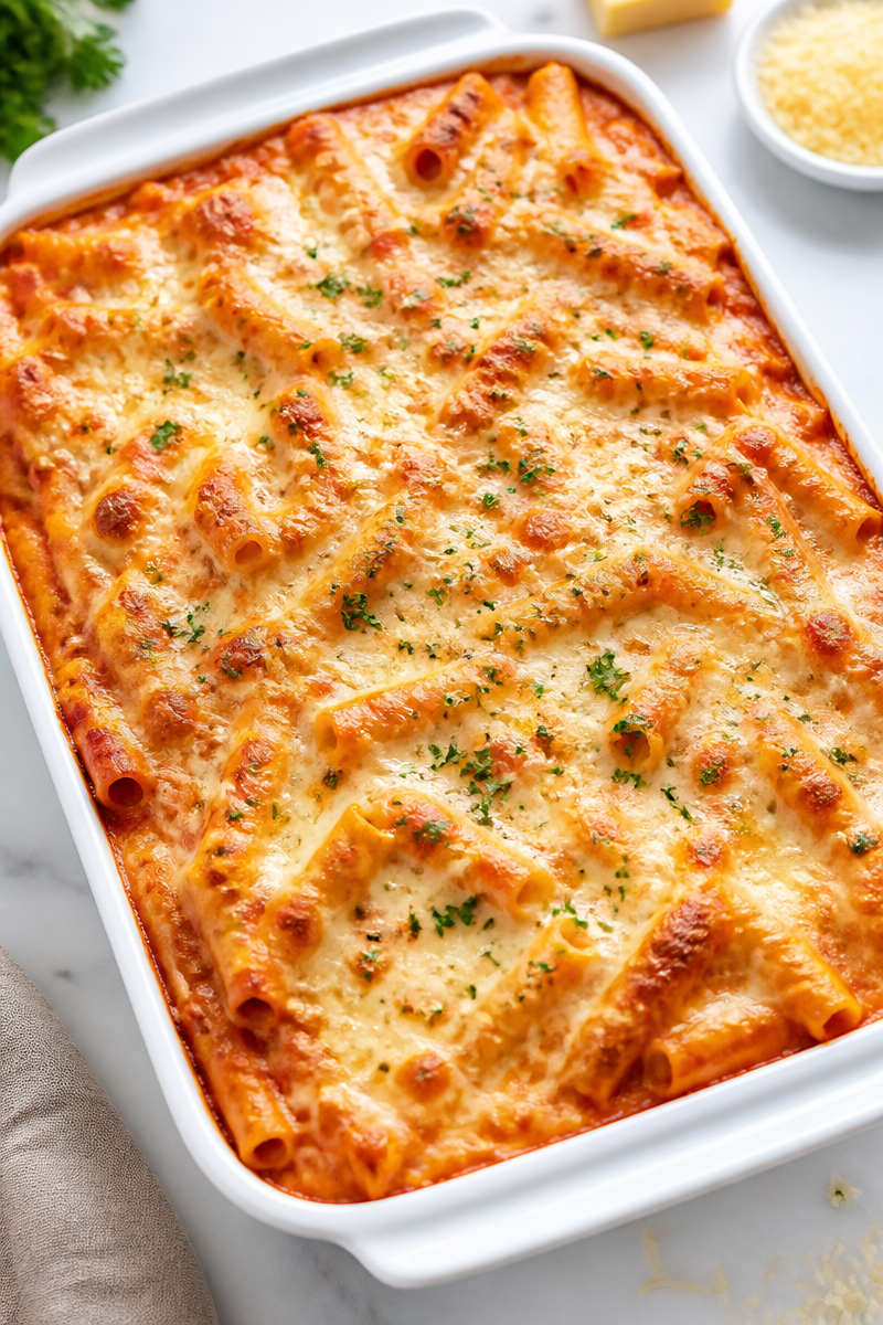 Baked Ziti With Cheese Baked Ziti With Cheese