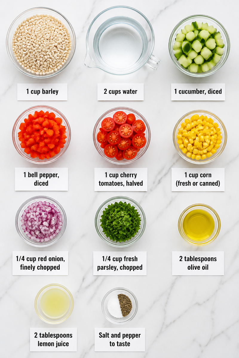 Barley Vegetable Salad Bowl