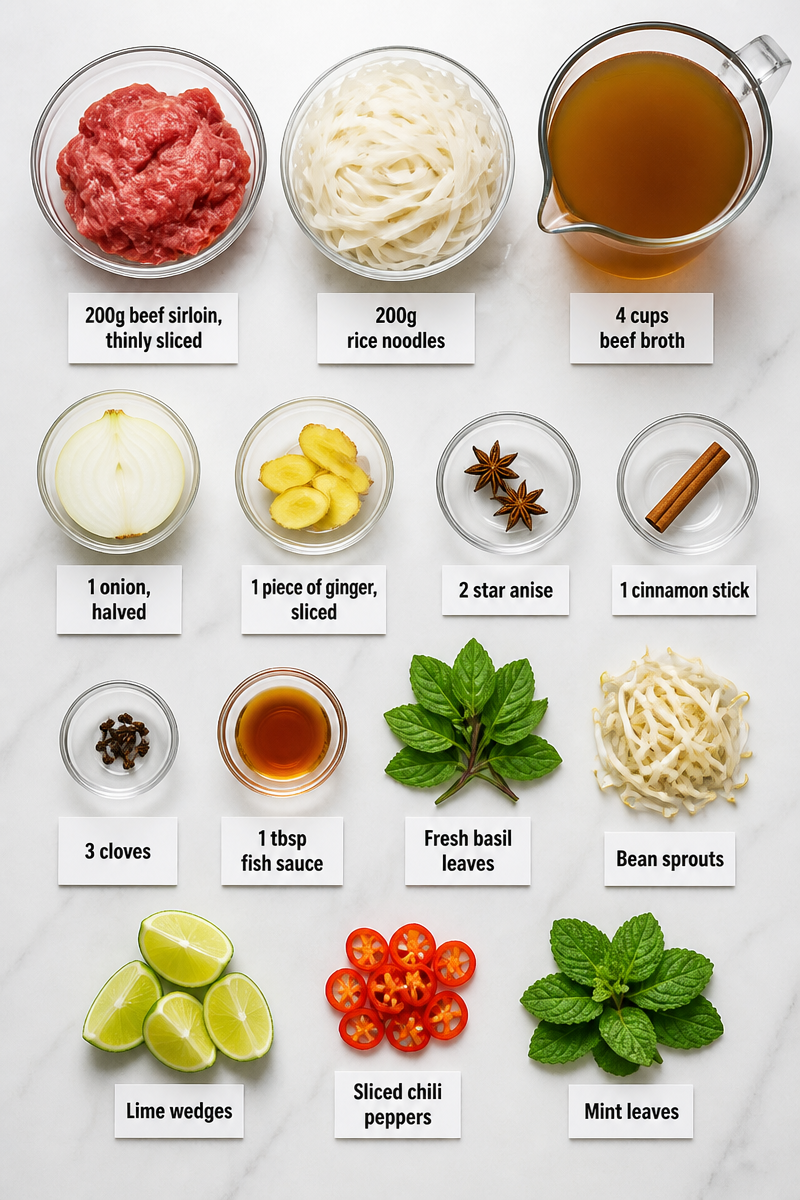 Beef Pho Noodle Soup Beef Pho Noodle Soup