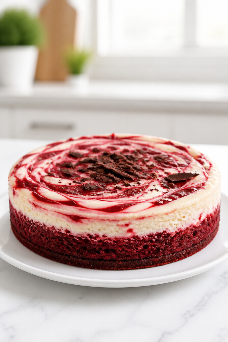 Bloody Red Velvet Swirl Cheesecake Dessert Bloody Red Velvet Swirl Cheesecake Dessert