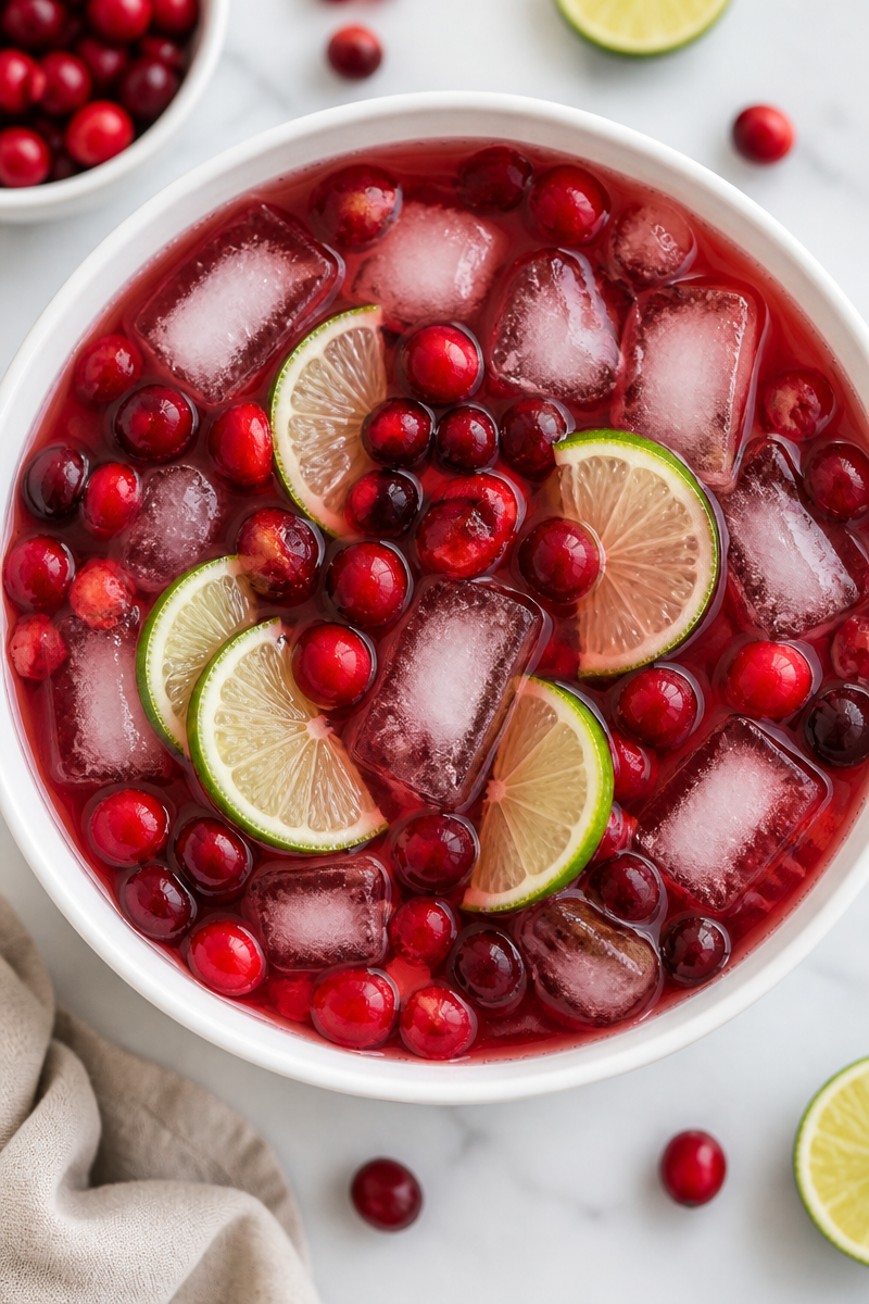 Bloody Vampire Bite Cranberry Mocktail