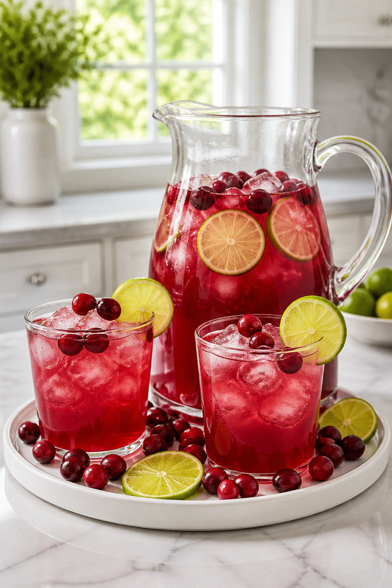 Bloody Vampire Bite Cranberry Mocktail