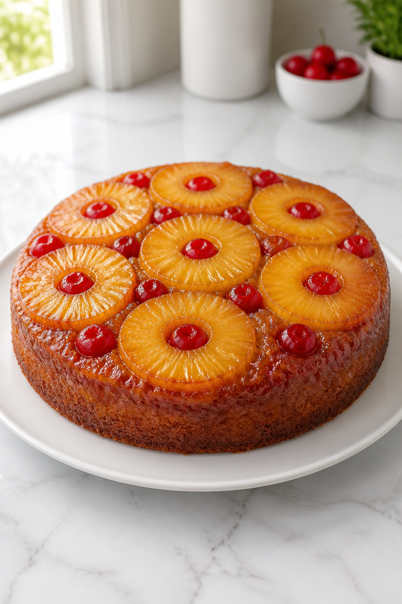Caramelized Pineapple Upside-Down Cake