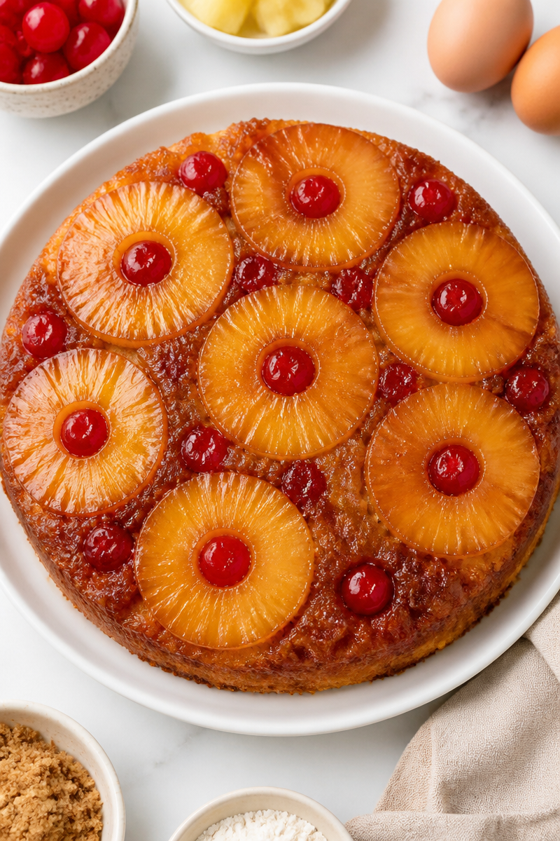Caramelized Pineapple Upside-Down Cake